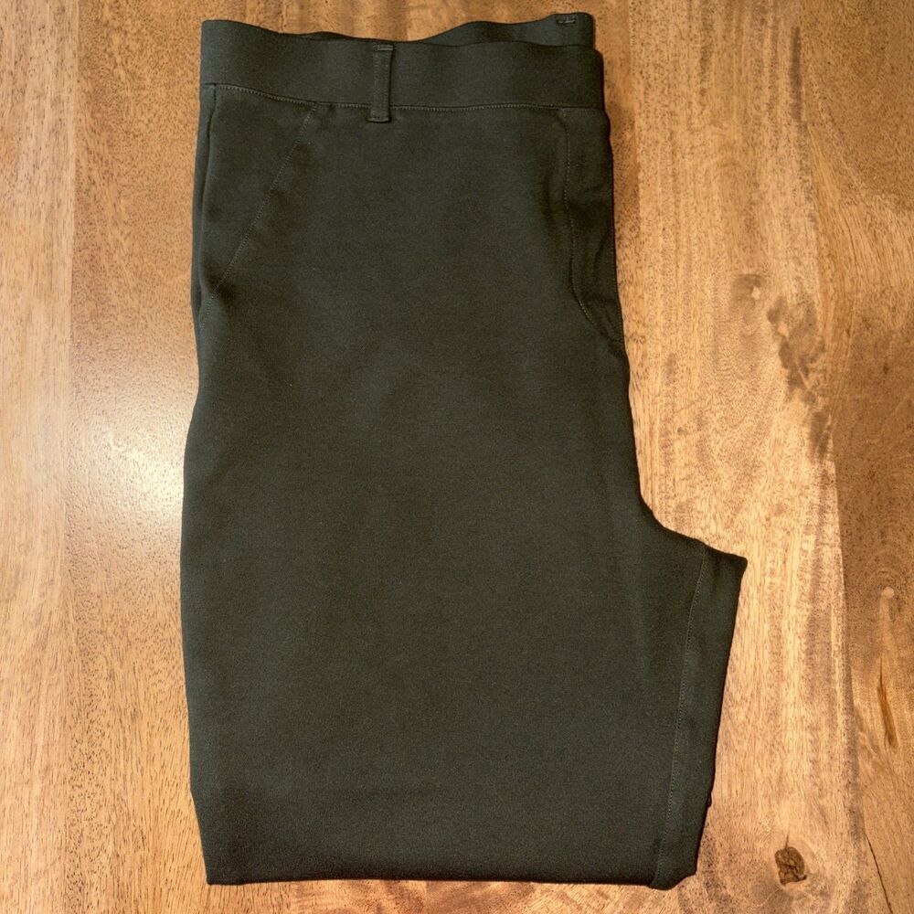 Quince Olive Green Pull On Ultra Stretch Ponte Straight Leg 4 Pocket Pants XL